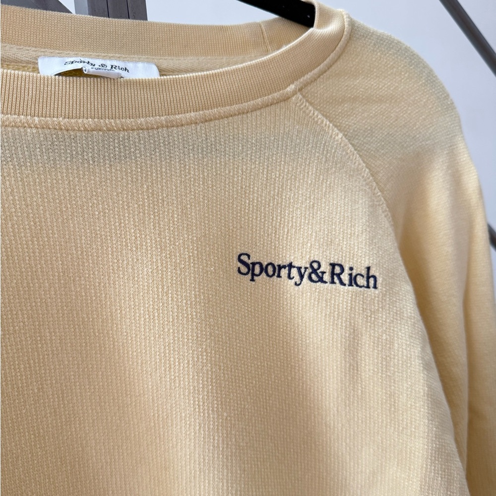 Sporty & Rich Yellow Crew Neck